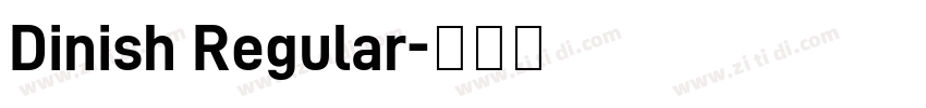 Dinish Regular字体转换